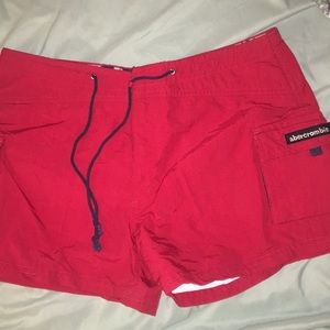 Abercrombie red shorts